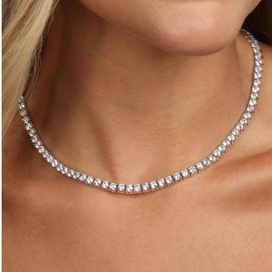 Grand Heiress Tennis Necklace 16" by Melinda Maria